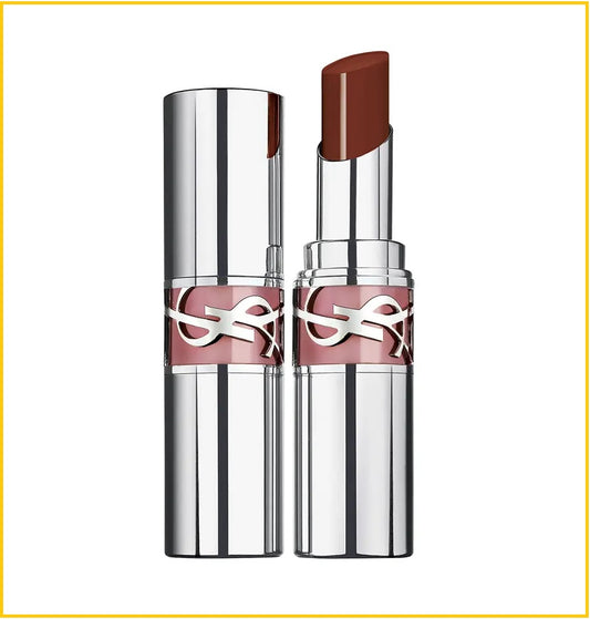 YSL YVES SAINT LAURENT LOVESHINE LIPSTICK YVES SAINT LAURENT LIP BALM #122 / #80 4G 粉紅銀圓管口紅唇膏