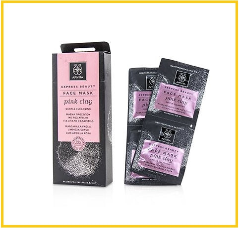 APIVITA EXPRESS BEAUTY FACE MASK WITH PINK CLAY (GENTLE CLEANSING) DUO SET 8ML X12 粉紅泥溫和潔膚面膜套裝