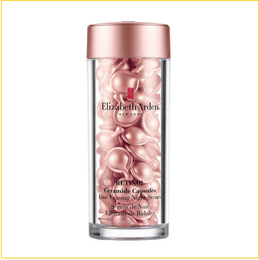 ELIZABETH ARDEN RETINOL CERAMIDE CAPSULES LINE ERASING NIGHT SERUM 90 CAPSULES 粉膠