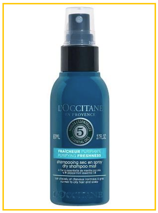 LOCCITANE  AROMACHOLOGIE PURIFYING FRESHNESS DRY SHAMPOO 80ML 歐舒丹 草本療法清爽淨化頭髮乾洗噴霧